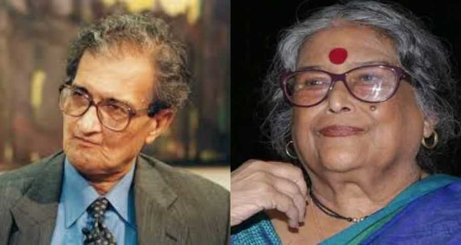 Amartya Sen and his wife